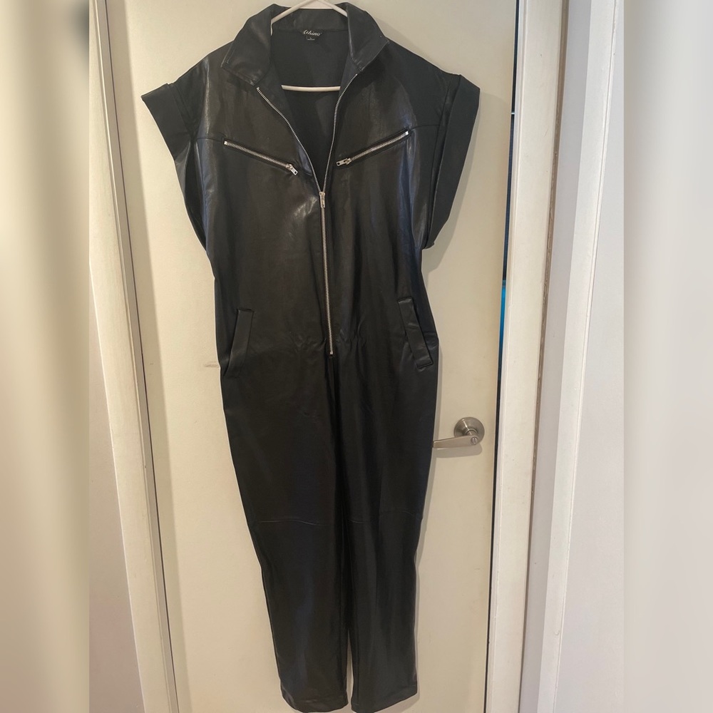 Leather jumpsuit